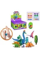 Masy plastyczne - Masa plastyczna dinozaury z foremkami - miniaturka - grafika 1