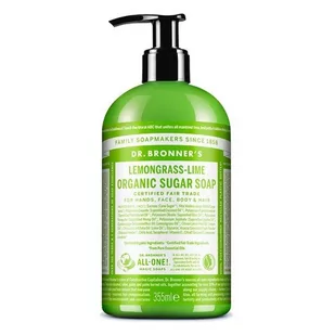 Dr. Bronner's Dr Bronners Dr Bronners Lemongrass & Lime mydło w płynie do ciała i włosów 355 ml - Mydła - miniaturka - grafika 1