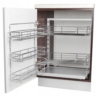 Cargo Mini Corner Magic Chrom 600 mm Amix PTJ017J - Meble modułowe i akcesoria - miniaturka - grafika 1