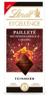 Słodkie kremy i masła - LINDT Excellence Pailltete karmelowa ciemna 100g - miniaturka - grafika 1