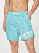 Kąpielówki męskie - Guess Szorty kąpielowe F4GT28 WG292 Błękitny Regular Fit - miniaturka - grafika 1