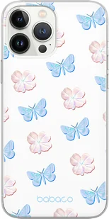Etui do Apple IPHONE 15 PRO Kwiaty 043 Babaco Nadruk pełny Biały - Etui i futerały do telefonów - miniaturka - grafika 1