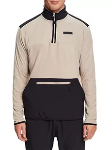 ESPRIT Męska bluza polarowa, beżowa, XL, beżowy, XL - Bluzy męskie - miniaturka - grafika 1