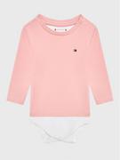 Body dla niemowląt - Tommy Hilfiger Body dziecięce Baby Solid KN0KN01408 Różowy Regular Fit - miniaturka - grafika 1