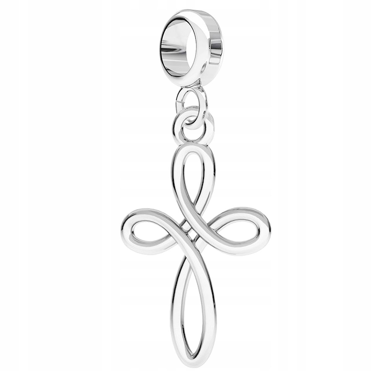Charms Srebrny z Krzyżykiem Krzyżem Religia Cross Krzyż Krzyżyk SREBRO 925