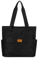 Torebki damskie - Torebka Shopper Duża Shopperka Rovicky Na Ramię Damska Torba Na Zakupy Pojemna Czarna - miniaturka - grafika 1