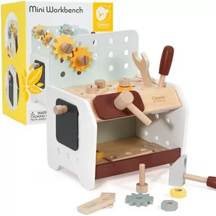 CLASSIC WORLD Drewniany Warsztat Małego Majsterkowicza z Narzędziami - Mały majsterkowicz - miniaturka - grafika 1