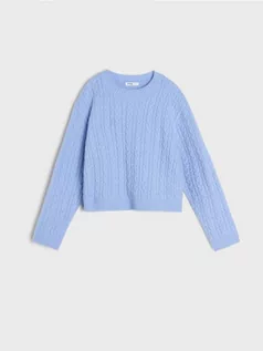 Swetry dla dziewczynek - Sinsay - Sweter - niebieski - grafika 1