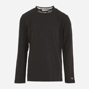 Koszulka z długim rękawem młodzieżowa chłopięca Calvin Klein IB0IB01701-BEH 162 cm Granatowa (8720108253581) - Koszulki dla chłopców - miniaturka - grafika 1