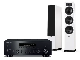 Yamaha R-N600A (czarny) + Tesi 6 (biały) - Zestawy stereo - miniaturka - grafika 1