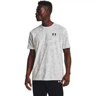 Koszulki sportowe męskie - Męski t-shirt z nadrukiem UNDER ARMOUR UA ABC CAMO SS - biały - grafika 1