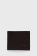 Portfele - Aeronautica Militare portfel skórzany męski kolor brązowy - miniaturka - grafika 1