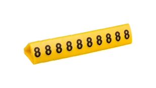 Ergom Oznacznik przewodów OZ-3/8 żółty E04ZP-01020500900 100szt. 01020500900 - Inne akcesoria elektryczne - miniaturka - grafika 1