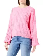 Swetry damskie - UCY Damski sweter z dzianiny 12419377-UC01, różowy, XL/XXL, Rosa, XL-XXL - miniaturka - grafika 1