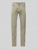 Spodnie męskie - Jeansy o kroju tapered fit z 5 kieszeniami model ‘Lyon’ - miniaturka - grafika 1