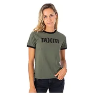 Koszulki i topy damskie - Hurley W Oceancare Aloha SS Koszulka damska, Wielokolorowy - Olive Green (Olive Night), L - miniaturka - grafika 1