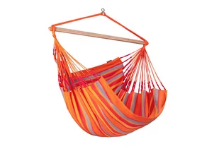 Fotel hamakowy LA SIESTA Domingo L210, czerwono-pomarańczowy, 185x140 cm - Hamaki - miniaturka - grafika 1