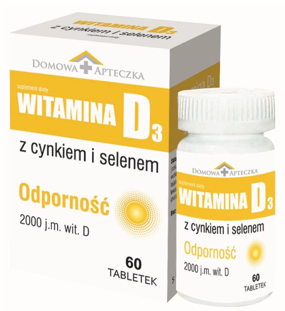 Domowa Apteczka Witamina D3 z cynkiem i selenem 60 tabletek 3685941