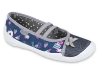 Buty dla dziewczynek - Befado - Obuwie buty dziecięce balerinki czółenka pantofle dla dziewczynki - 34 - miniaturka - grafika 1