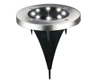 Lampy ogrodowe - LED Lampa najazdowa solarna SOLLY LED/1,2V 6500K śr. 11,5 cm 300 mAh IP44 chr - miniaturka - grafika 1