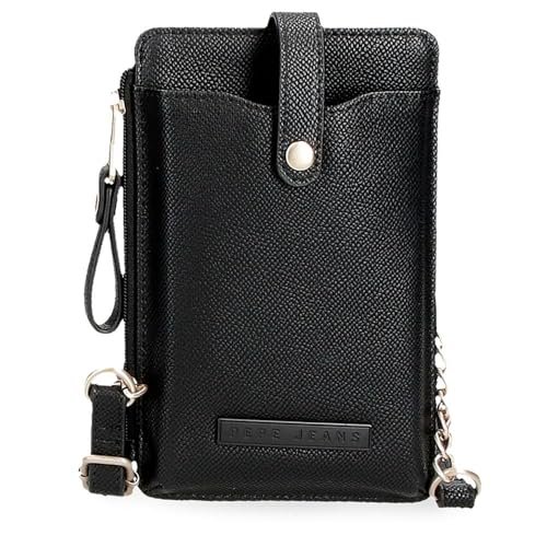 Pepe Jeans Elia Bagaż - Torba listonoszka damska, Czarny (Black), Talla única, Torba na ramię