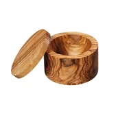 Pojemniki kuchenne - Zassenhaus POJEMNIK NA SÓL LUB PRZYPRAWY DREWNO OLIWNE 9×7 CM FREEFORM ZS-058581 - miniaturka - grafika 1