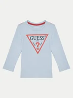 Bluzki damskie - Guess Bluzka N84I24 K8HM0 Błękitny Regular Fit - miniaturka - grafika 1
