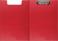 Deski z klipsem - Forofis Klip board z metalowym klipsem A4 zamykany 91245 czerwona PVC - miniaturka - grafika 1