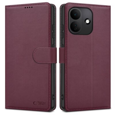 Etui TECH-PROTECT Wallet do Xiaomi Redmi Note 17 Pro 5G Bordowy