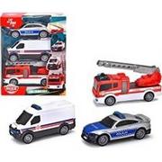 Samochody i pojazdy dla dzieci - Zestaw pojazdów ratunkowych SOS 3szt Simba - miniaturka - grafika 1