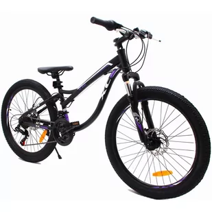 Nicebike XC240 Lady 24 cale Czarno-fioletowy - Rowery - miniaturka - grafika 1