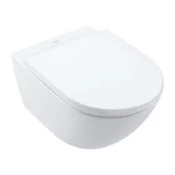 Miski WC - Villeroy & Boch Subway 3.0 - Wisząca miska WC z deską SoftClosing, TwistFlush, CeramicPlus, biel alpejska 4670TSR1 - miniaturka - grafika 1