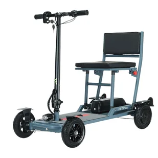 Składana czterokołowa hulajnoga elektryczna z siodełkiem Freejoyer F7 Plus, silnik 300W, bateria 36V 21AH - Czarny - Hulajnogi elektryczne - miniaturka - grafika 1