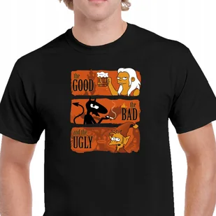 PO56 KOSZULKA ROZCZAROWANI SERIAL FILM LUCI ELFO BEAN PREZENT CZARNA XL - Koszulki męskie - miniaturka - grafika 1