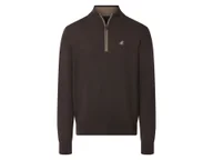 Swetry męskie - esmara Men U.S. Grand Polo Sweter męski typu troyer (Brązowy, XL (56/58)) - miniaturka - grafika 1