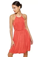 Sukienki - Trendyol Damska sukienka z dzianiny o regularnym kroju, pomarańczowy, S, pomarańczowy, S - miniaturka - grafika 1