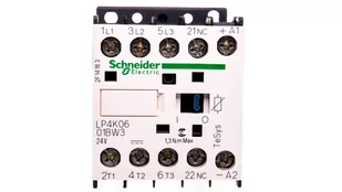 Schneider Electric Stycznik mocy 6A 3P 24V DC 0Z 1R LP4K0601BW3 - Silniki elektryczne i akcesoria - miniaturka - grafika 1
