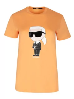 Koszulki i topy damskie - Damski T-shirt Karl Lagerfeld - KARL LAGERFELD - grafika 1