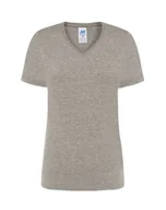 Odzież robocza - T-shirt Damski szary dekolt w serek roz. XXL - miniaturka - grafika 1