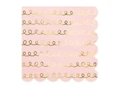 Dekoracje i nakrycia stołu na imprezę - Party Deco Serwetki Złote Szlaczki - Merry Christmas - 33 cm - 20 szt. - miniaturka - grafika 1