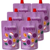 Koncentraty warzywne, przeciery - Owolovo mus jabłkowo-śliwkowy Śliwkowo 200g x 6 sztuk - miniaturka - grafika 1