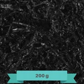 Folia, papier śniadaniowy, serwetki - Creative Deco papier cięty pakowy, wypełniacz papierowy, 200g, czarny - miniaturka - grafika 1