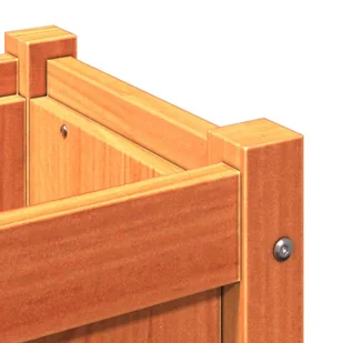 Donice ogrodowe, 2 szt., woskowy brąz, lite drewno sosnowe Lumarko! - Donice - miniaturka - grafika 11