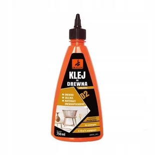 Klej do drewna D2 750 ml tworzywo DRAGON - Kleje i inne preparaty budowlane - miniaturka - grafika 1