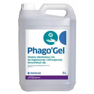 Medilab Phago''Gel do dezynfekcji rąk 5 l Kanister NN-MME-CHPS-005 - Dezynfekcja - miniaturka - grafika 1