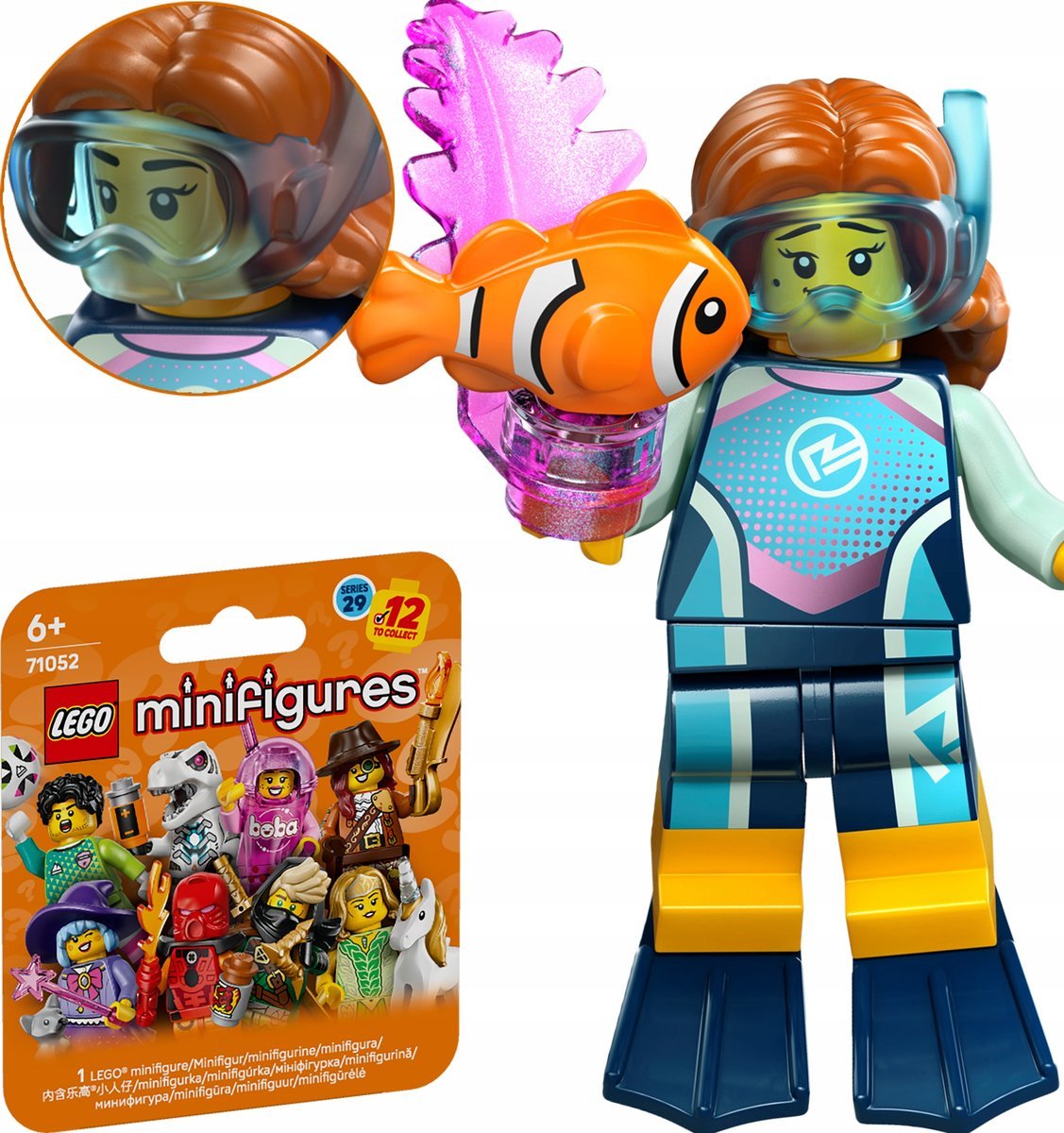 LEGO Minifigures 71052 Seria 29 BIOLOŻKA MORSKA col29-2