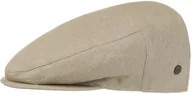 Czapki męskie - Płaski Kaszkiet Inglese Len by Lierys, beżowy, 60 cm - miniaturka - grafika 1