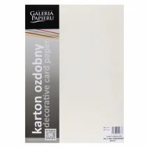 Karton ozdobny A4 240g kremowy Galeria Papieru płótno op.20 arkuszy ARGO 202122 ARG - Szkolne artykuły papiernicze - miniaturka - grafika 1