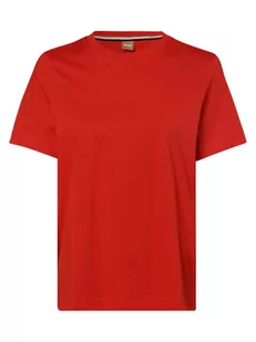 BOSS - T-shirt damski  Ecosa, czerwony - Koszulki i topy damskie - miniaturka - grafika 1
