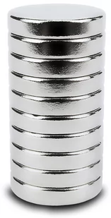 Mocny Magnes Neodymowy Walcowy 10X2 Mm, 10 Szt. - Dekoracje domu - miniaturka - grafika 1